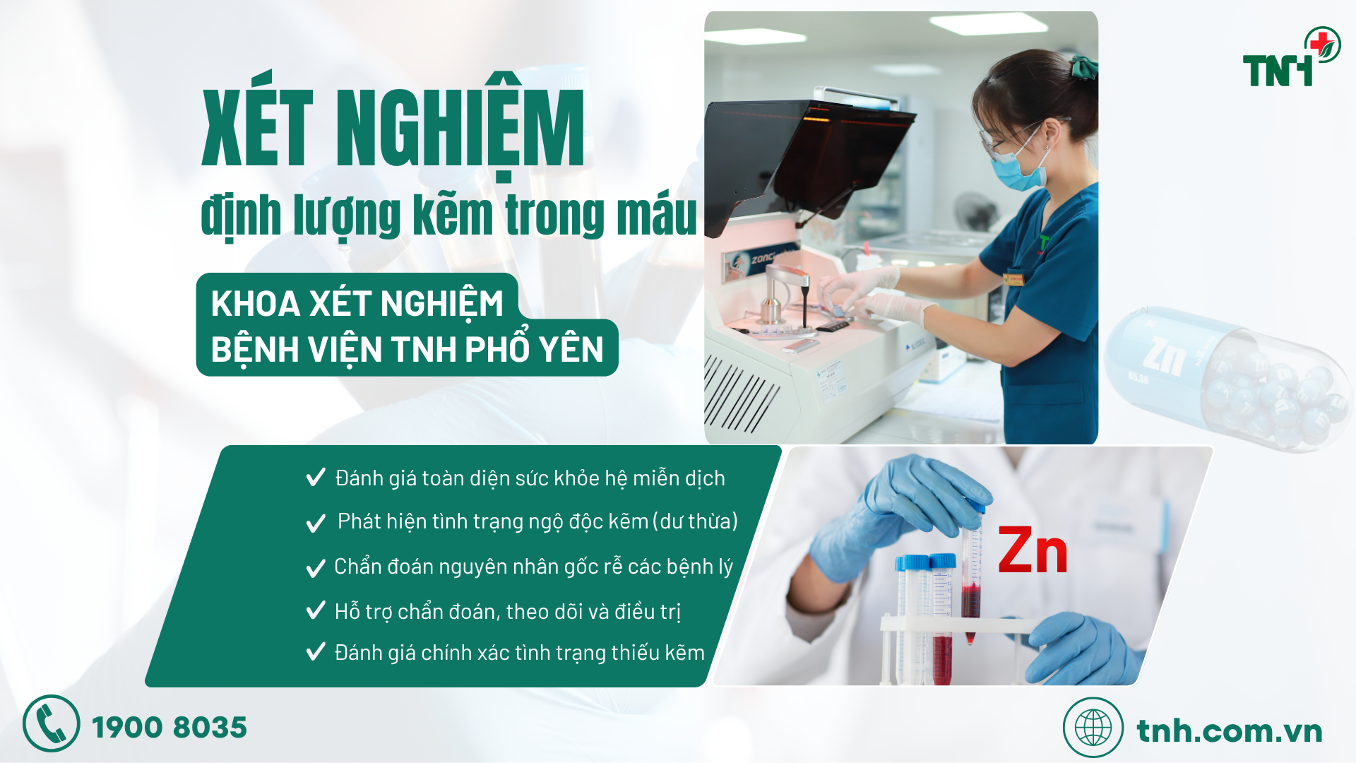 XÉT NGHIỆM ĐỊNH LƯỢNG KẼM - “CHÌA KHÓA” ĐÁNH GIÁ SỨC KHỎE DINH DƯỠNG TOÀN DIỆN