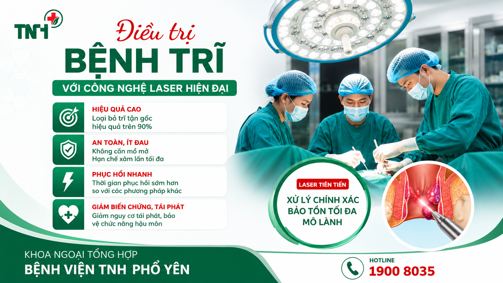 THOÁT KHỎI NỖI ÁM ẢNH BỆNH TRĨ VỚI CÔNG NGHỆ LASER HIỆN ĐẠI