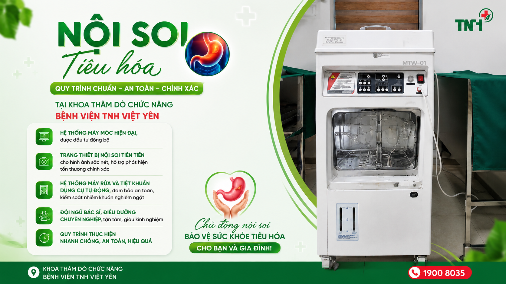 NỘI SOI TIÊU HÓA CHUẨN Y KHOA – AN TOÀN, CHÍNH XÁC TẠI BỆNH VIỆN TNH VIỆT YÊN