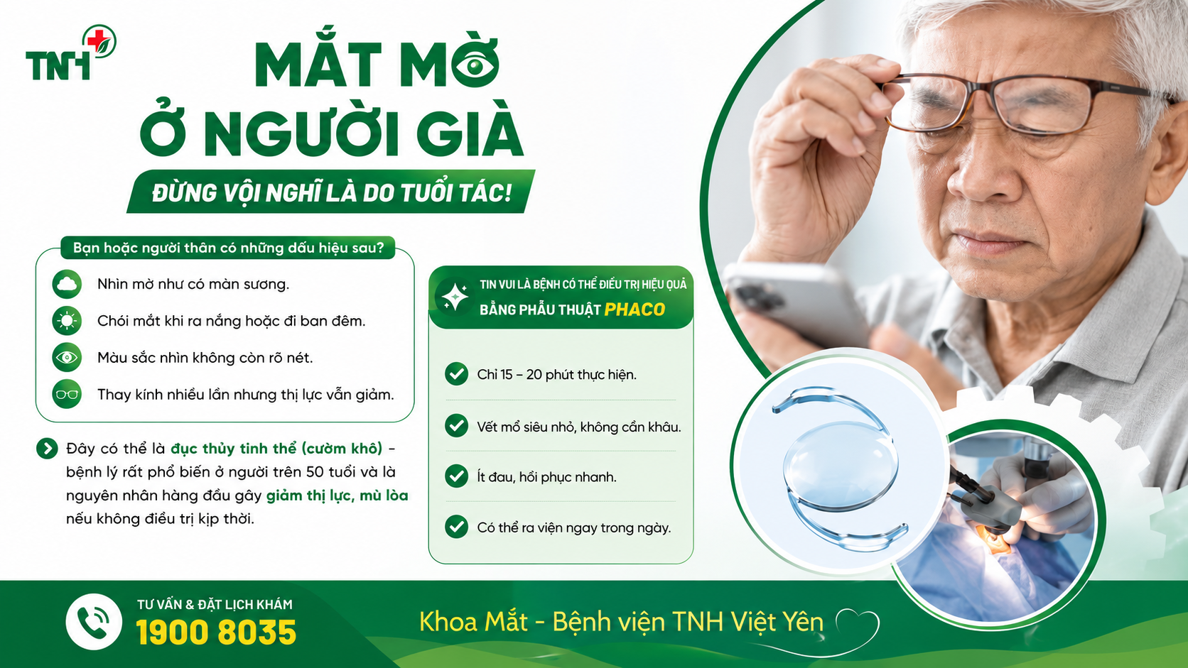 Mắt mờ ở người cao tuổi – Đừng vội cho rằng chỉ là dấu hiệu của tuổi tác