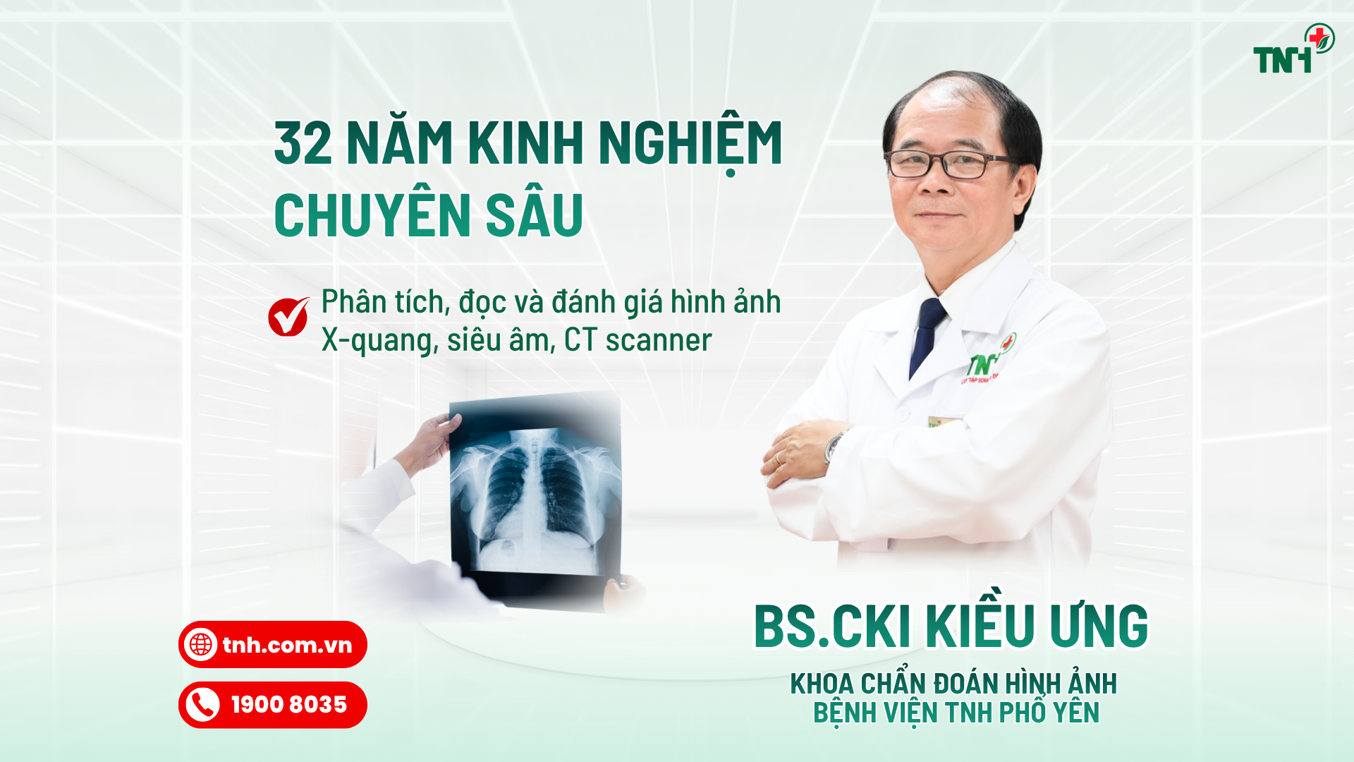 BS.CKI KIỀU ƯNG – BÁC SĨ CHẨN ĐOÁN HÌNH ẢNH TẠI BỆNH VIỆN TNH PHỔ YÊN