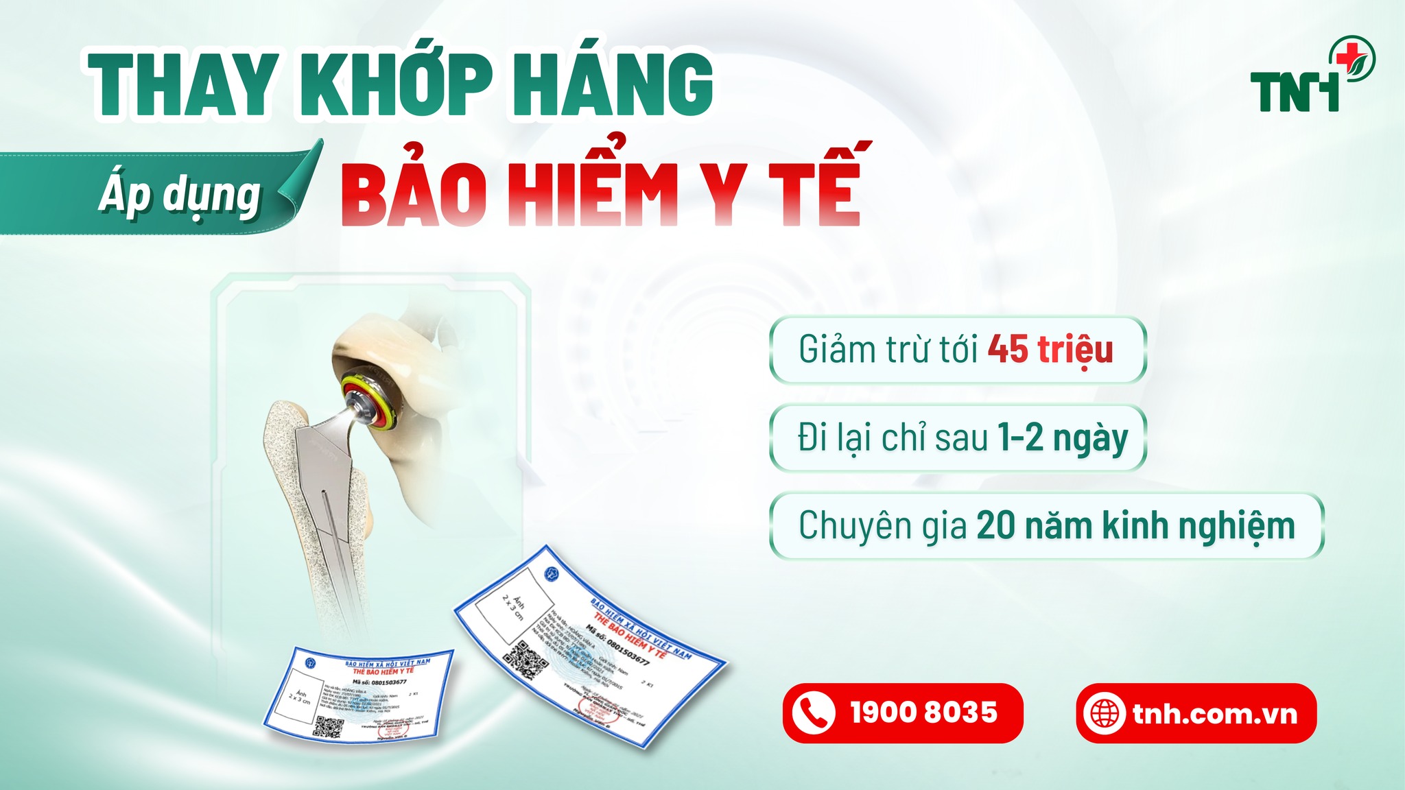 THAY KHỚP HÁNG ÁP DỤNG BẢO HIỂM Y TẾ – GIẢM TRỪ CHI PHÍ LÊN TỚI 45 TRIỆU ĐỒNG