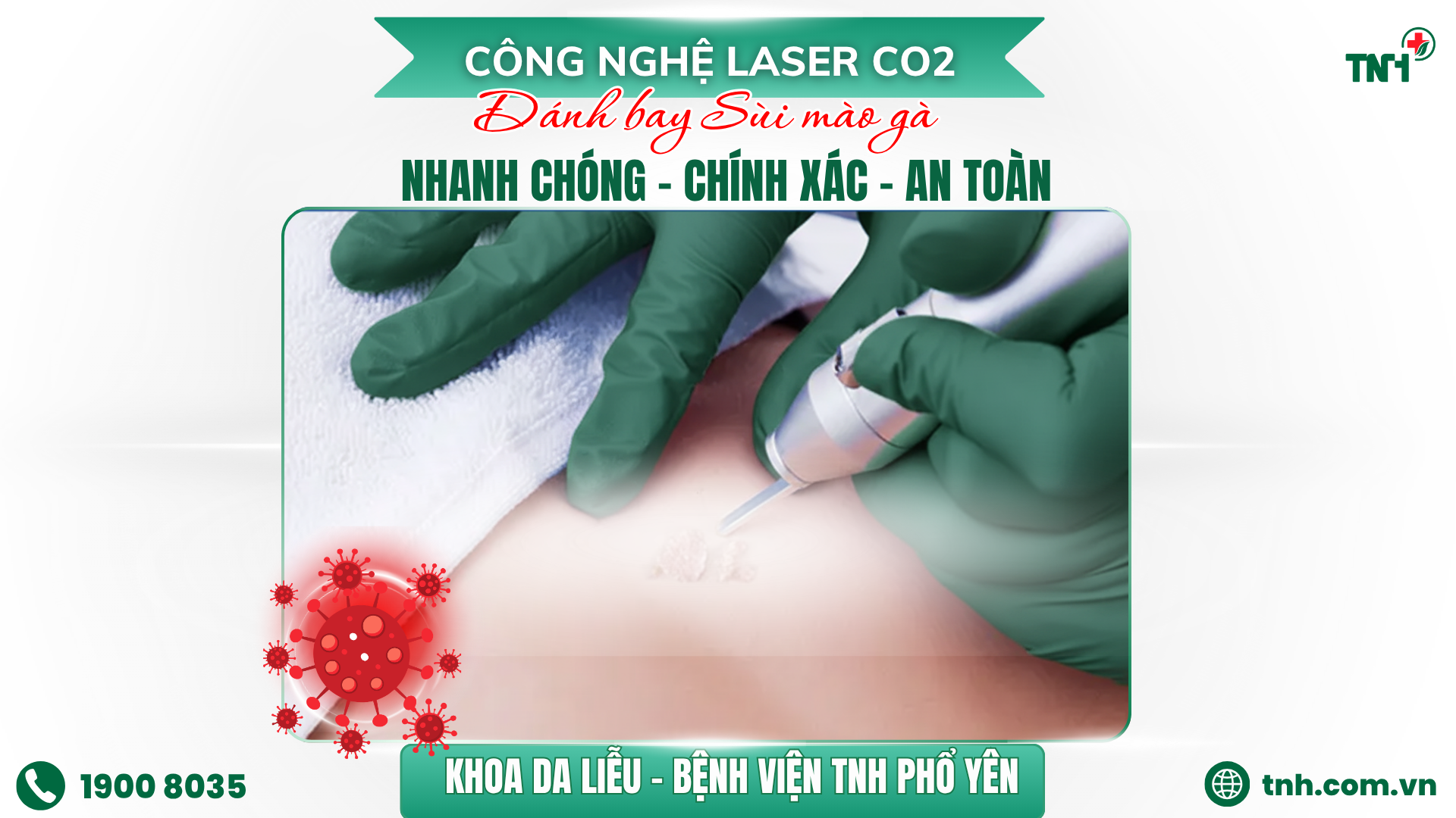 🔥 SÙI MÀO GÀ - XỬ LÝ NHANH GỌN CHỈ TRONG 1 LẦN BẰNG LASER CO₂