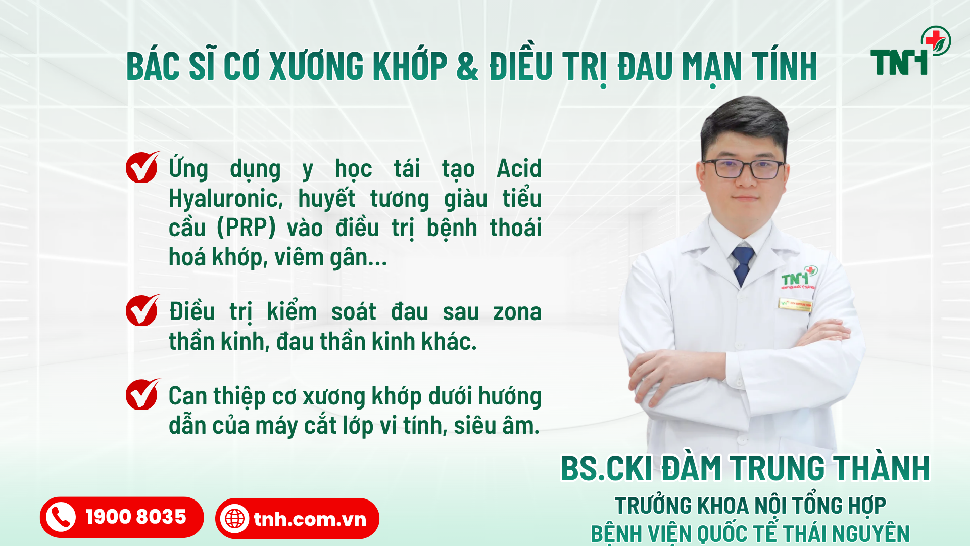 BS.CKI ĐÀM TRUNG THÀNH – THẤU HIỂU NỖI ĐAU, ĐỒNG HÀNH CÙNG NGƯỜI BỆNH TRÊN HÀNH TRÌNH PHỤC HỒI VẬN ĐỘNG
