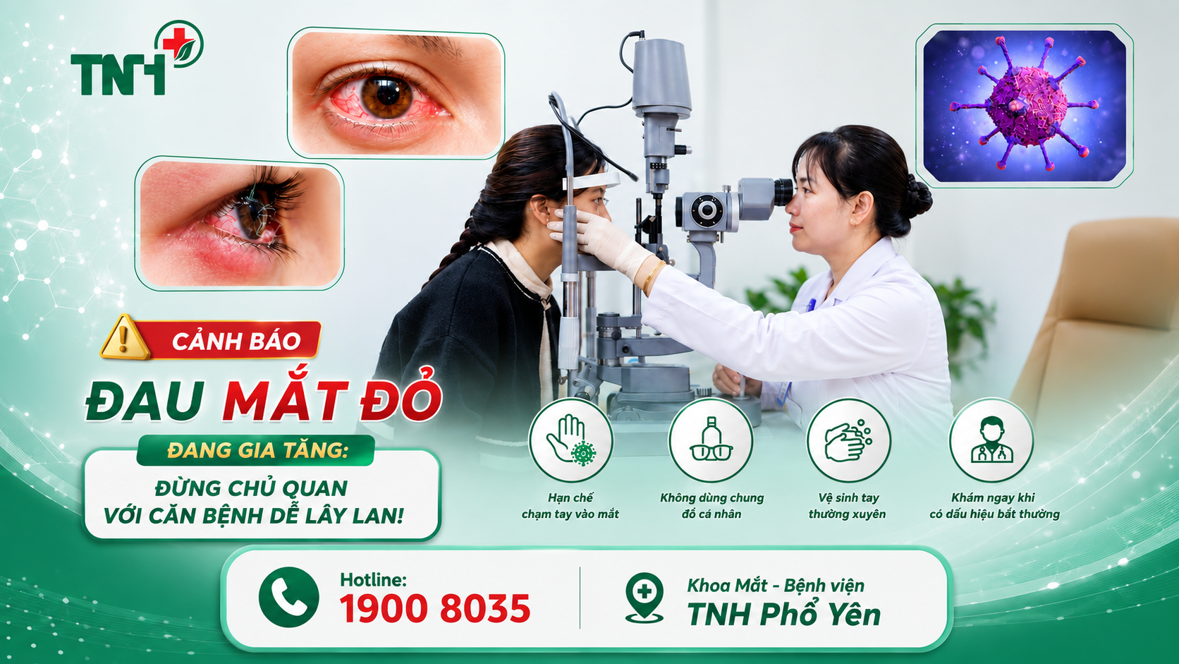 ĐAU MẮT ĐỎ ĐANG GIA TĂNG – CHỦ ĐỘNG PHÒNG NGỪA ĐỂ BẢO VỆ THỊ LỰC